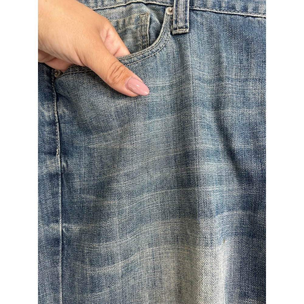 Guess Ultra Slim McCrae Fit Mens Blue Medium Wash Denim Jeans 40x32 VTG Style - Picture 4 of 11